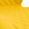 vidaXL Cadeiras de jantar girat&oacute;rias 4 pcs veludo amarelo