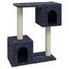vidaXL &Aacute;rvore p/ gatos c/ postes arranhadores sisal 60 cm cinza-escuro