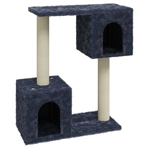 vidaXL &Aacute;rvore p/ gatos c/ postes arranhadores sisal 60 cm cinza-escuro
