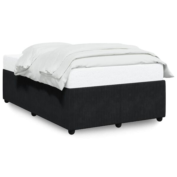 vidaXL Estrutura de cama sem colchão 120x190 cm Veludo preto