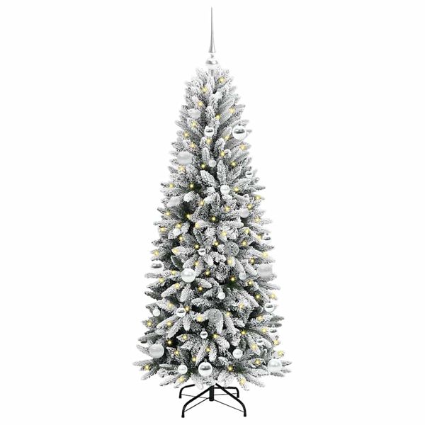 vidaXL Árvore de Natal Artificial com 150 LEDs Branco 150 cm