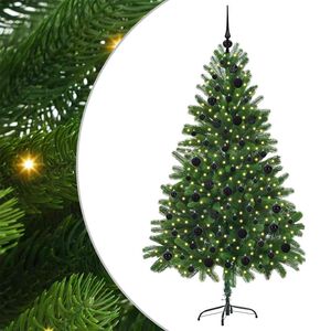 vidaXL &Aacute;rvore de Natal com 300 LEDs com suporte Verde 180 cm PE
