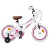 vidaXL Bicicleta Infantil 12 Polegadas para 2-4 anos Branco