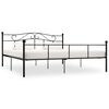 vidaXL Estrutura de cama em metal 180x200 cm preto