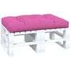 vidaXL Almofad&atilde;o para sof&aacute; de paletes 120x80x12 cm tecido rosa