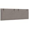 vidaXL Almofad&atilde;o de cabeceira Hanko 140 cm tecido cinzento-acastanhado