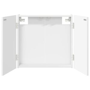 vidaXL Arm&aacute;rio para Dartboard Branco 56 x 12 x 53,5 cm