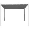 vidaXL Gazebo com telhado inclinado 300x300x257 cm 180 g/m&sup2; antracite