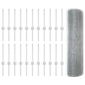 vidaXL Cerca de Arame Soldado com Poste 50 x 0,4 m (L x A)