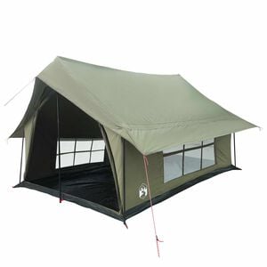 vidaXL Barraca Cabana Verde Ex&eacute;rcito 340 x 246 x 210 cm Polialgod&atilde;o