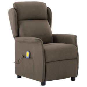 vidaXL Cinzento-acastanhado 93.5 x 67.5 x 101.5 cm tecido