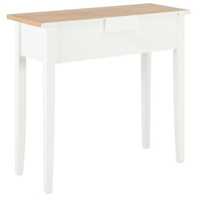 vidaXL Toucador/mesa consola 79x30x74 cm madeira branco