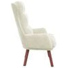vidaXL poltrona Creme 69 x 74 x 93 cm Veludo