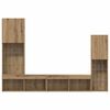 vidaXL Gabinete para TV 4 pcs carvalho artisiano Madeira processada