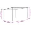 vidaXL Gazebo com telhado 4x4 m 180 g/m² branco