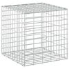 vidaXL Gabi&atilde;o com Fio de 3,5 mm e Malha de 5x10 cm 50x50x50 cm