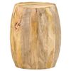 vidaXL Banco tambor madeira de mangueira maci&ccedil;a