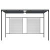 vidaXL Gazebo com toldo retrátil 4x3x2,3 m 180 g/m² antracite