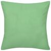130925 4 Apple Green Cushion Covers Cotton 40 x 40 cm