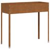 vidaXL Vaso/floreira 100,5x40,5x90 cm a&ccedil;o resistente &agrave;s intemp&eacute;ries