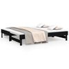 vidaXL Estrutura sof&aacute;-cama de puxar 2x(90x190) cm pinho maci&ccedil;o preto