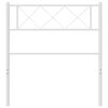 vidaXL Cabeceira de substitui&ccedil;&atilde;o 75 cm metal branco