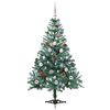vidaXL Árvore de Natal Artificial com 150 LEDs Verde 150 cm PVC e Aço