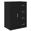 vidaXL Aparadores Corona 2 pcs Carvalho Preto 59 x 39 x 80 cm
