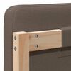 vidaXL Cabeceira estofada com cabeceira Marrom e Taupe 200 cm