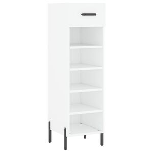 vidaXL Sapateira 30x35x105 cm derivados de madeira branco
