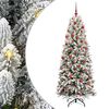 vidaXL &Aacute;rvore de Natal Artificial Branco 180 cm