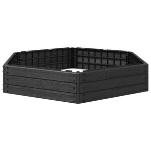 vidaXL Cama Elevada Preto 148 x 129 x 25 cm PP