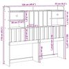 vidaXL Cabeceira com arruma&ccedil;&atilde;o 120 cm pinho maci&ccedil;o castanho-mel