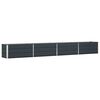 vidaXL Floreira Antracite 385 x 50 x 45 cm A&ccedil;o Galvanizado