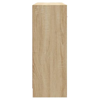 vidaXL Aparador 91x28x75 cm derivados de madeira carvalho sonoma