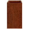 vidaXL Vasos/floreiras de parede 2 pcs a&ccedil;o corten cor enferrujado