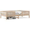 vidaXL Cama sem colch&atilde;o 90x190 cm madeira de pinho maci&ccedil;a