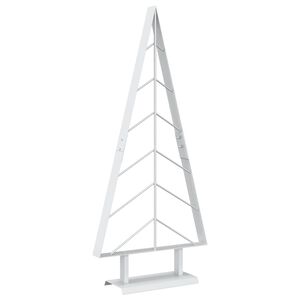 vidaXL &Aacute;rvore de Natal de metal com suporte KUOPIO 90 cm A&ccedil;o Branco