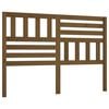 vidaXL Cabeceira de cama 141x4x100 cm pinho maci&ccedil;o castanho mel