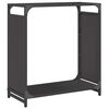 vidaXL Suporte para lenha 60x28x65 cm a&ccedil;o laminado a frio preto