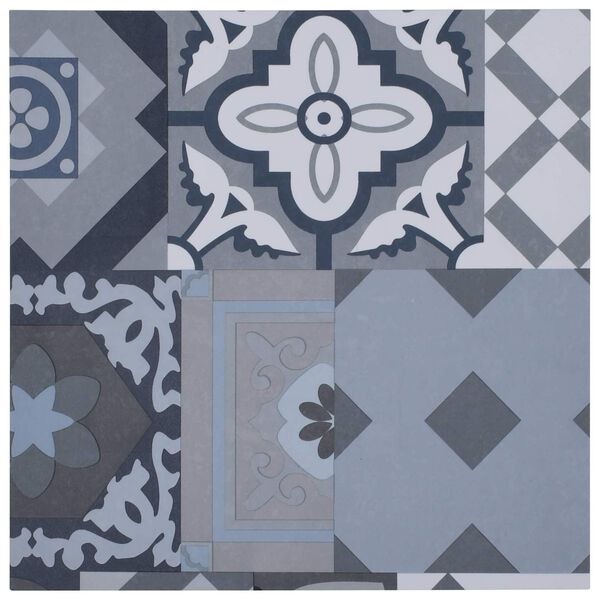 vidaXL Pranchas de Piso 55 pcs Multicolor 5,11 m&sup2; PVC