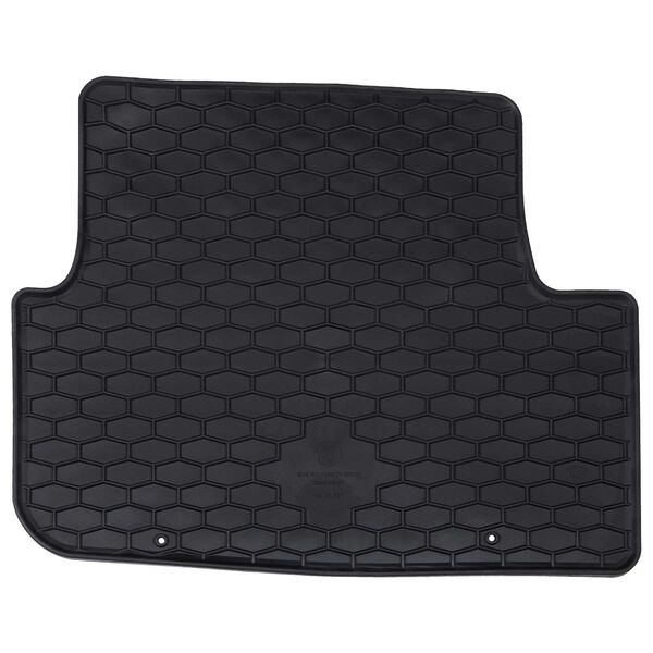 vidaXL Tapete de carro 4 pcs Preto Borracha