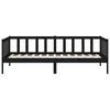 vidaXL Sof&aacute;-cama 80x200 cm madeira de pinho maci&ccedil;a preto