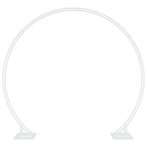 vidaXL Arco de Casamento Duplo Branco 220 x 45 x 200 cm A&ccedil;o