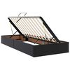 vidaXL Cama com Armazenamento Preto 200 x 200 cm Couro Sint&eacute;tico