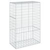 vidaXL Cesto gabi&atilde;o com cobertura 100x50x150 cm ferro galvanizado