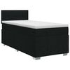 vidaXL Cama box spring com colch&atilde;o Preto 80 x 200 cm Tecido