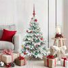 vidaXL &Aacute;rvore de Natal Artificial com 150 LEDs Branco 120 cm PE e PVC