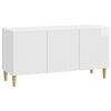 vidaXL Gabinete para TV 99 x 34,5 x 50 cm Branco Brilhante