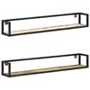 vidaXL Prateleiras de parede 2 pcs 120 cm madeira recuperada maci&ccedil;a